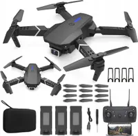 RC-Drohne mit HD Kamera, 4K-Kamera WiFi-FPV-Drohn, GPS RC Qudcopter, Flugzeit Faltbare FPV Drohnen mit 3 Batterien