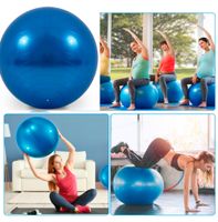 Ø45cm Blau Gymnastikball Aufblasbare Yogaball mit Pumpe set Sitzball Balance Pilates-Ball Training Bauchtrainergerät Schwangerschaft Ball Gymnastikbälle