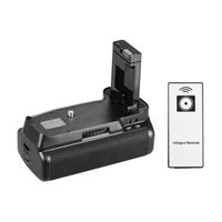 Vertikaler Batteriehalter fuer Nikon D5300 D3300 D3200 D3100 DSLR-Kamera EN-EL 14 Batteriebetrieben mit IR-Fernbedienung