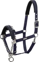 Eskadron Halfter Control Dornschnalle nightblue mit integrierte Kette New Basic Warmblut