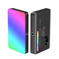 VIJIM VL120 RGB Mini-LED-Videolicht 2500K-9000K Fotografie Einfuelllicht Dimmbar CRI95 + 20 Lichteffekte mit Silikondiffusor Adapter fuer Vlog Live Broadcast Portraits Hochzeiten Fotografie Kamerablitze