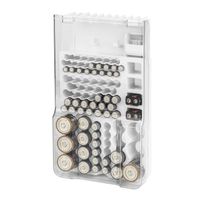 MAXXMEE Batterie-Organizer mit Batterietester - Für 93 Batterien