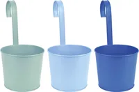 ESSCHERT DESIGN Blumentopf mit Haken blau