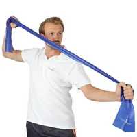 Hoopomania Fitnessband - Gymnastikbänder für Yoga - Latex frei! 1x Blau 150 cm