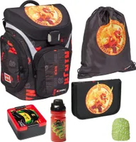 Lego Ninjago Schulranzen EXPLORER PREMIUM 6tlg. Set Dragon Energy mit Brotdose & Trinkflasche