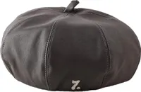 Damen Barett Französische Mütze Mädchen Wollmütze Beanie Maler Kappe,(gray)