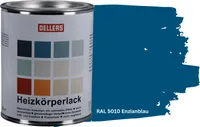 OELLERS Heizkörperlack DIY 1L RAL 5010 Enzianblau Heizungsfarbe Heizungslack Heizkörperfarbe