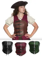Ledermieder - Luftpiratin Farbe: schwarz, Größe: 38