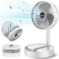 Elektrický prenosný stolový ventilátor USB s indikátorom prúdenia vzduchu, 3 nastavenia rýchlosti - FOLDICOOL