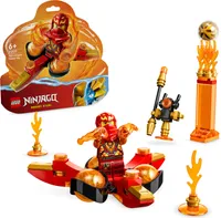 LEGO 71777 NINJAGO Kais Drachenpower-Spinjitzu-Flip Spielzeug, Spinner mit Kunststücken, Minifigur Kai zum Sammeln, kleines Geschenk für Kinder ab 6 Jahren