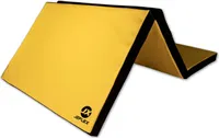 Turnmatte klappbar 210 x 100 x 8 cm GELB/SCHWARZ Weichbodenmatte