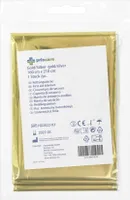 Rettungsdecke Notfalldecke Isolationsdecke 160x210 cm Gold Silber LL2021072218