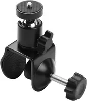 Andoer Super Clamp Mount U-foermige Befestigungsklemme mit drehbarem Kugelkopf fuer LED-Lichtkameramikrofon