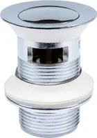 Automatischer Stöpsel, Ablaufgarnitur Chrom Pop Up 1 1/4" mit Überlauf, Messing