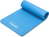 Gymtek® Gymnastic Mat 1cm - 180x61cm - Cvičebná podložka na pilates, jogu a fitness - protišmyková podložka na jogu - modrá