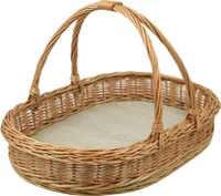 Ovales Tablett aus Weide 48 cm