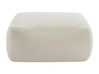 Hocker - Bouclé-Stoff - Weiß - SIRIETO