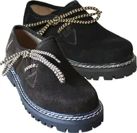 Kinder Jungen Mädchen Haferlschuhe Trachtenschuhe wildleder, Farbe:Dunkelbraun, Größe:33