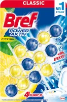 Odorizér vzduchu Bref WC Power s Aktivním Citronovým Aromatem - 3x 50g