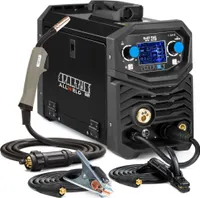 Spartus EasyMIG 215 - Vollsynergisches Kombi Schutzgas Schweißgerät MIG MAG Alu - Fülldraht MMA WIG 200A LCD