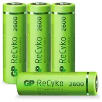 4 akumulatory GP ReCyko+ Mignon AA 2,600 mAh