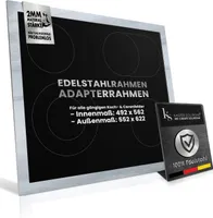 Adapterrahmen für Kochfelder - STABILITÄT OHNE DURCHBIEGEN - 100% passend für Ihr Kochfeld - Adapterrahmen Kochfeld/Kochfeld Rahmen/Kochfeld Umrandung