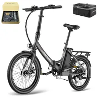 E-Bike Rostfreie Aluminiumlegierung bis zu 110 - 130 km Wasserdicht IPX4 Elektrofahrrad klapprad 20 zoll 7 Gang Citybike