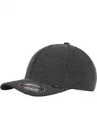 Heringbone Melange Flexfit Cap / Kappe / Mütze - Farbe: Black/Heather Grey - Größe: L/XL