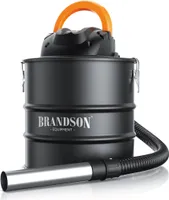 Brandson Grillsauger, Aschesauger, Kaminsauger mit Hepafilter und Vorfilter, 18 kPa, Fassungsvermögen 20L, Schwarz