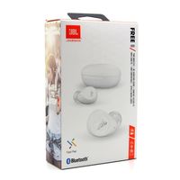 Słuchawki douszne Bluetooth JBL FREE 2 WTS Bezprzewodowy zestaw słuchawkowy stereo biały