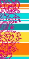 jilda-tex Strandtuch 90x180 cm Badetuch Strandlaken Handtuch Summer Paisley