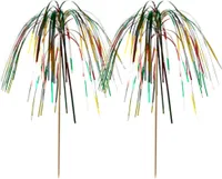 100 Deko-Picker 15,5 cm "Feuerwerk" multicolor