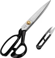 Handi Stitch Schneider Schere mit Fadenschneider - Schneiderschere Stoffschere - Profi Nähschere Stoffschere Scharf 22,86cm aus Edelstahl -