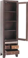 Vitrine Vitrinenschrank Akazie - (4242)