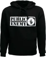 Public Enemy Crosshairs Kapuzenpullover mit Logo-Ärmeldruck – offizielles Merchandise -  S