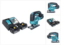Akumulátorová přímočará pila Makita DJV 184 RM 18 V bezkartáčová + 2x akumulátor 4,0 Ah + nabíječka