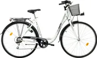 City-Bikes, VELOTEC, CITY 28 Zoll, 7sp, Weiß/Grau