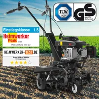 BRAST Motorhacke Ackerfräse Benzin 4,4 kW (6 PS) mit Selbstantrieb   4-Takt OHV-Motor mit 176 ccm   Arbeitsbreite 36cm oder 60cm      massiver Stahlrahmen   Gartenfräse Bodenfräse   AF5500N