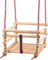 Babyschaukel Kinderschaukel Gitterschaukel Holzgitterschaukel Holz Natur