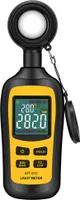 Světloměr, digitální měřič osvětlení, přenosný měřič teploty prostředí, rozsah až 200 000 luxů, luxmetr se 4místným barevným displejem LCD
