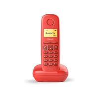 Gigaset A170, DECT-Telefon, Kabelloses Mobilteil, 50 Eintragungen, Rot
