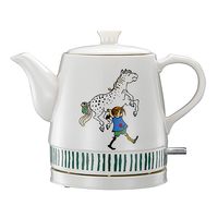 Pippi 20130002 - Pippi Langstrumpf Keramik-Wasserkocher - 0,8 Liter - Pippi und Kleiner Onkel design Pippi 20130002 - Pippi Langstrumpf Keramik-Wasserkocher - 0,8 Liter - Pippi und Kleiner Onkel design