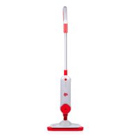 Dirt Devil Dampfreiniger DD7002- Elektrische Bodenreiniger 1300W - Dampfbesen mit 7,5 Meter Reichweite - Einstellbare Dampfmenge - Verschiedene Bodenarten - Wassertank 330ML - Rot/Grau