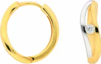 333 Gold Ohrringe   Creolen mit Zirkonia