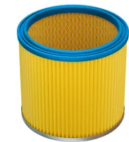 vhbw Faltenfilter kompatibel mit Einhell Inox HPS 1300, 1450WA, 1450 W, 30 A, EMK 1000 Staubsauger - Patronenfilter, Blau Gelb