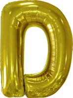Balon foliowy litera D złota 62x86cm