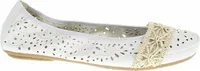 Rieker Damen Ballerina weiß