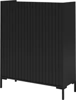 Albello komoda Lanel komoda do ložnice komoda do obývacího pokoje černá 100x125x40