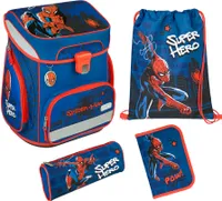 SCOOLI EasyFit Spiderman V1 Schulranzen Set, 5tlg.