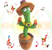 Tanzender Kaktus, sprechendes Kaktusspielzeug, tanzender Kaktus  nachahmendes Spielzeug wiederholt, was Sie sagen, elektronisches tanzendes  Singen Kaktus Spielzeug mit LED-Licht USB Chargin